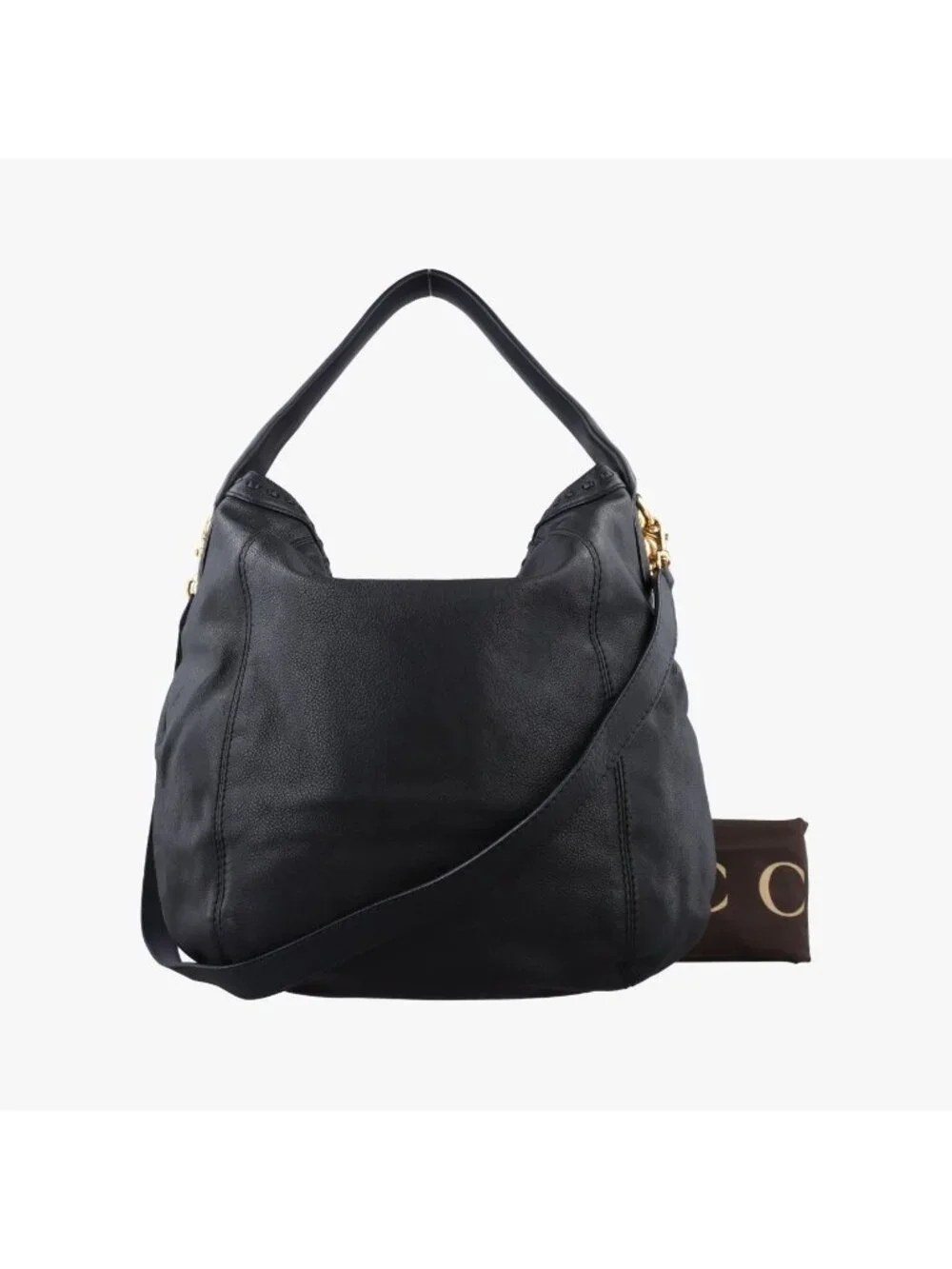 Gucci Sunset Hobo Black Leather